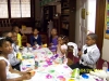 Sis. Kwabenah's Sunday School class enjoys snacks on Easter Sunday.